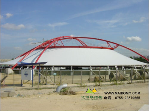 造紙廠污水池加蓋膜結構