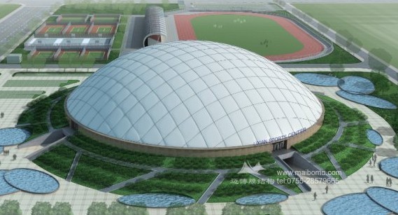 充氣膜屋頂體育館