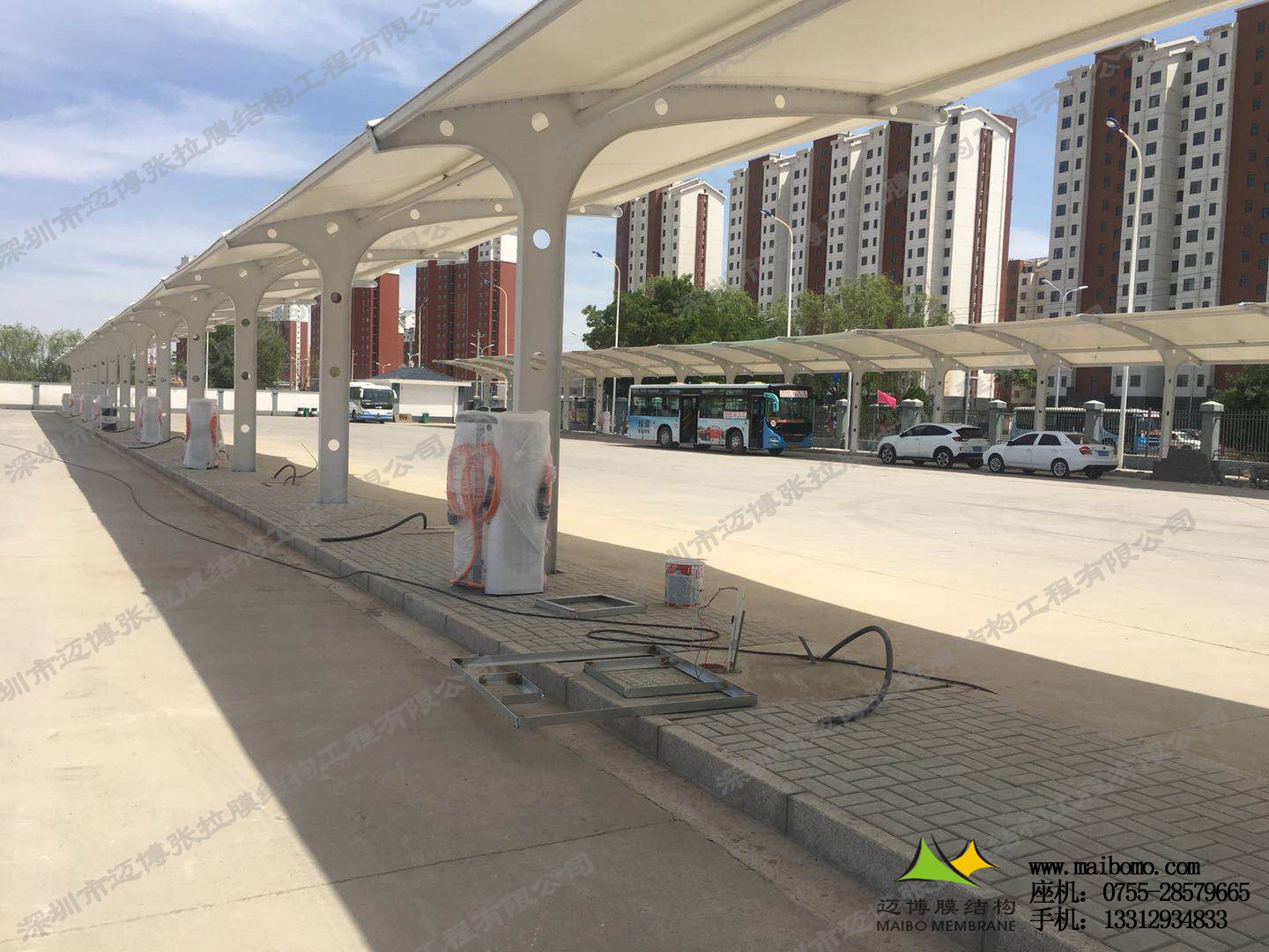 銀川通達(dá)北充電樁車棚項(xiàng)目