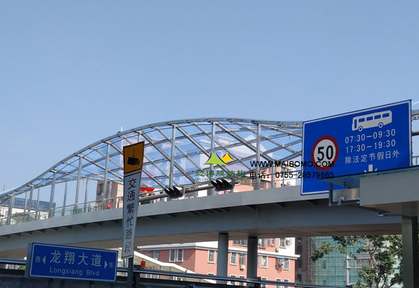 深圳龍崗紫薇天橋ETFE膜結(jié)構(gòu)項(xiàng)目