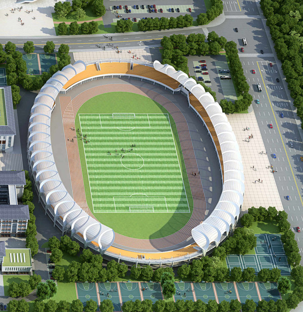 洛陽市宜陽體育場膜結(jié)構(gòu)建設(shè)